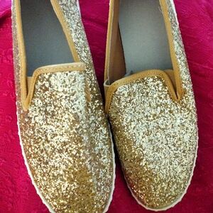 Women's Size 42(8.5) glitter gold shoes
